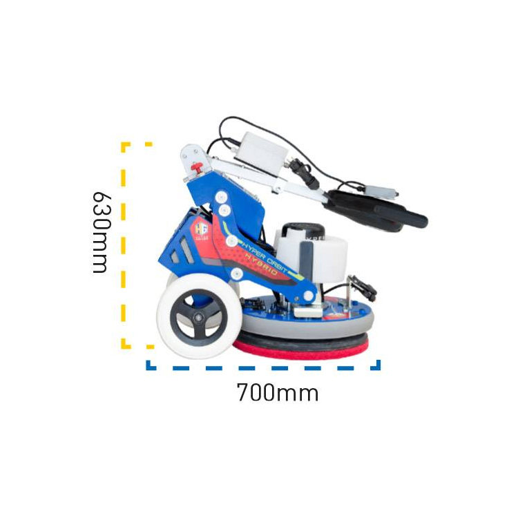 HYPER ORBIT IS THE NEW ROTARY-ORBITAL SINGLE-BRUSH THAT MAKES WORKING ON ALL SURFACES EASY AND FAST.