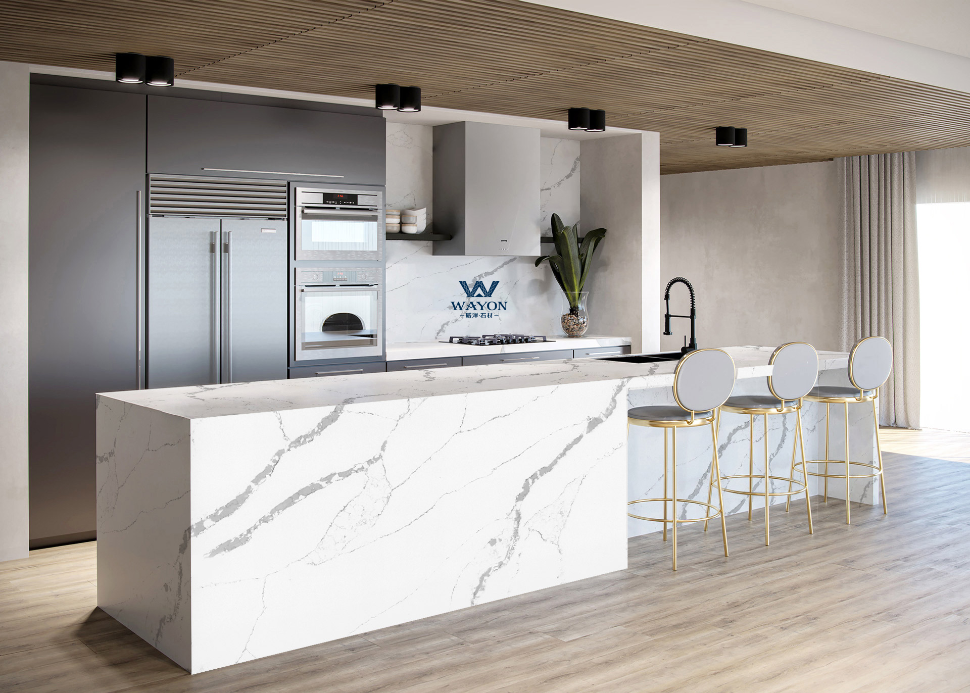 WAYON Stunning Quartz Surface: Modern & Elegant