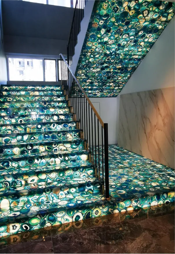 Gemstone Slab Flooring