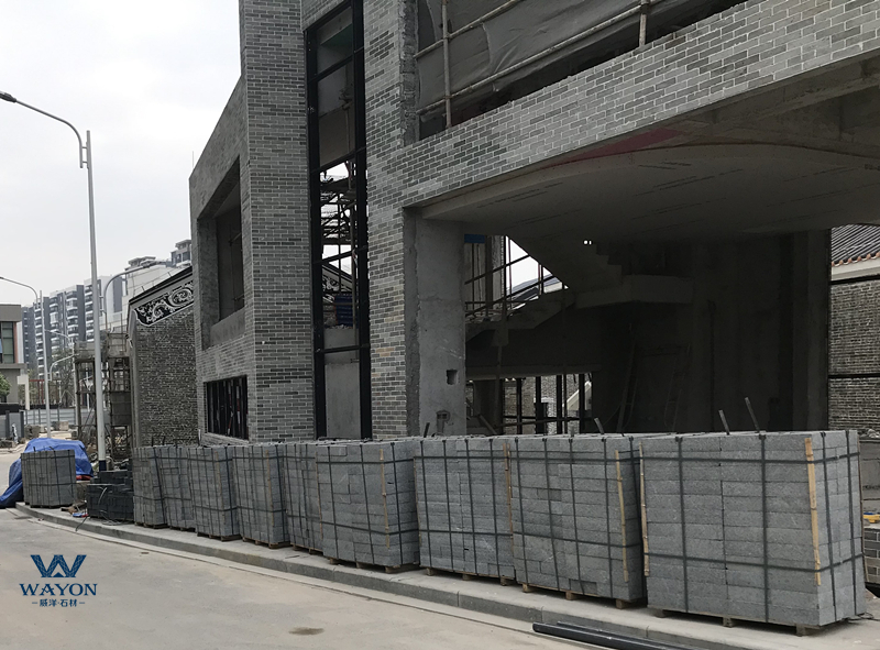 Guangzhou Baiyun Airport Airport Airport Economic Industrial Park Ancient Architecture - Granite Sesame Black Floor