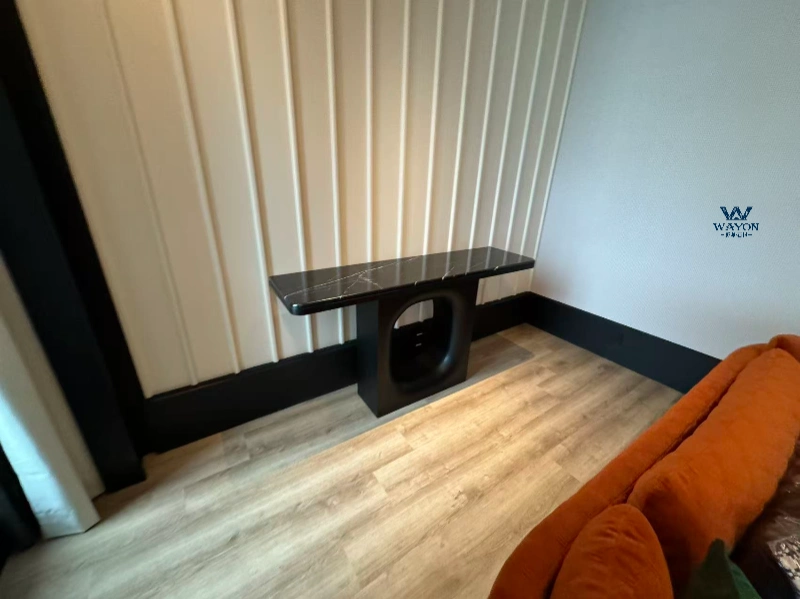 Malaysia Penang Milan Hotel Project（Black & White Marble Entryway Countertop）