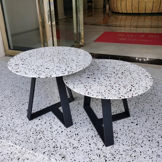[Современная столовая] Круглый стол Wayon Stone Terrazzo