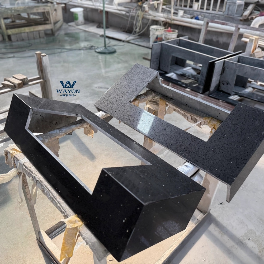 Quartz stone Vanity top finished product(WG217S Star Black)