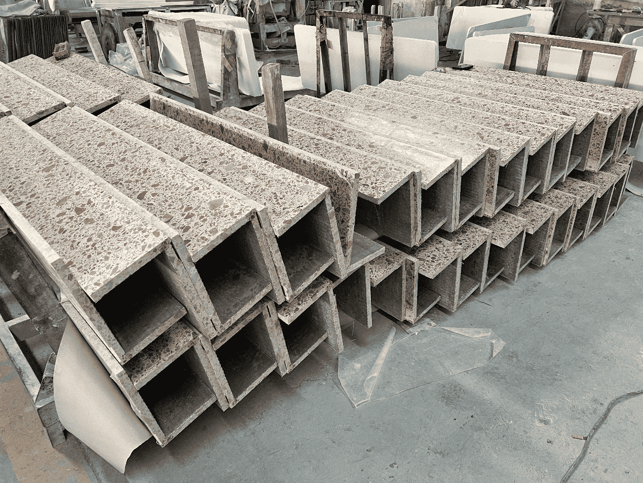 Terrazzo Flooring Stair For Shopping Mall