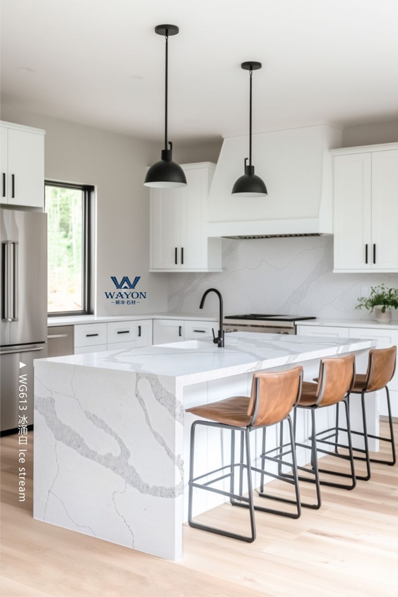 Столешница Wayon WG613 Ice Stream Quartz: практичность и стиль