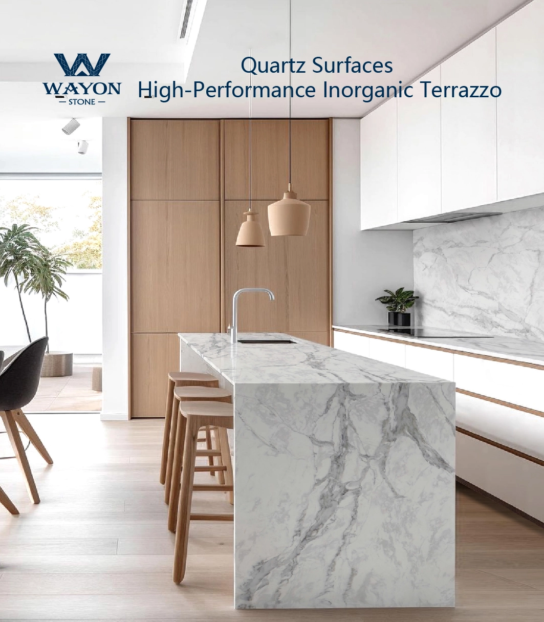 Catálogo de cuarzo y terrazo Wayon