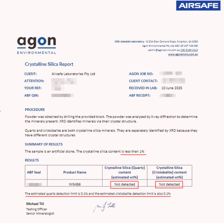 Wayon Silica-Free Stone - Agon Environmental