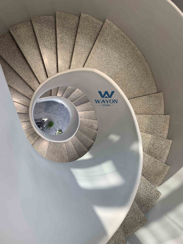 Винтовая лестница Wayon Terrazzo | Гранулярное искусство, позволяющее пространству «течь»
