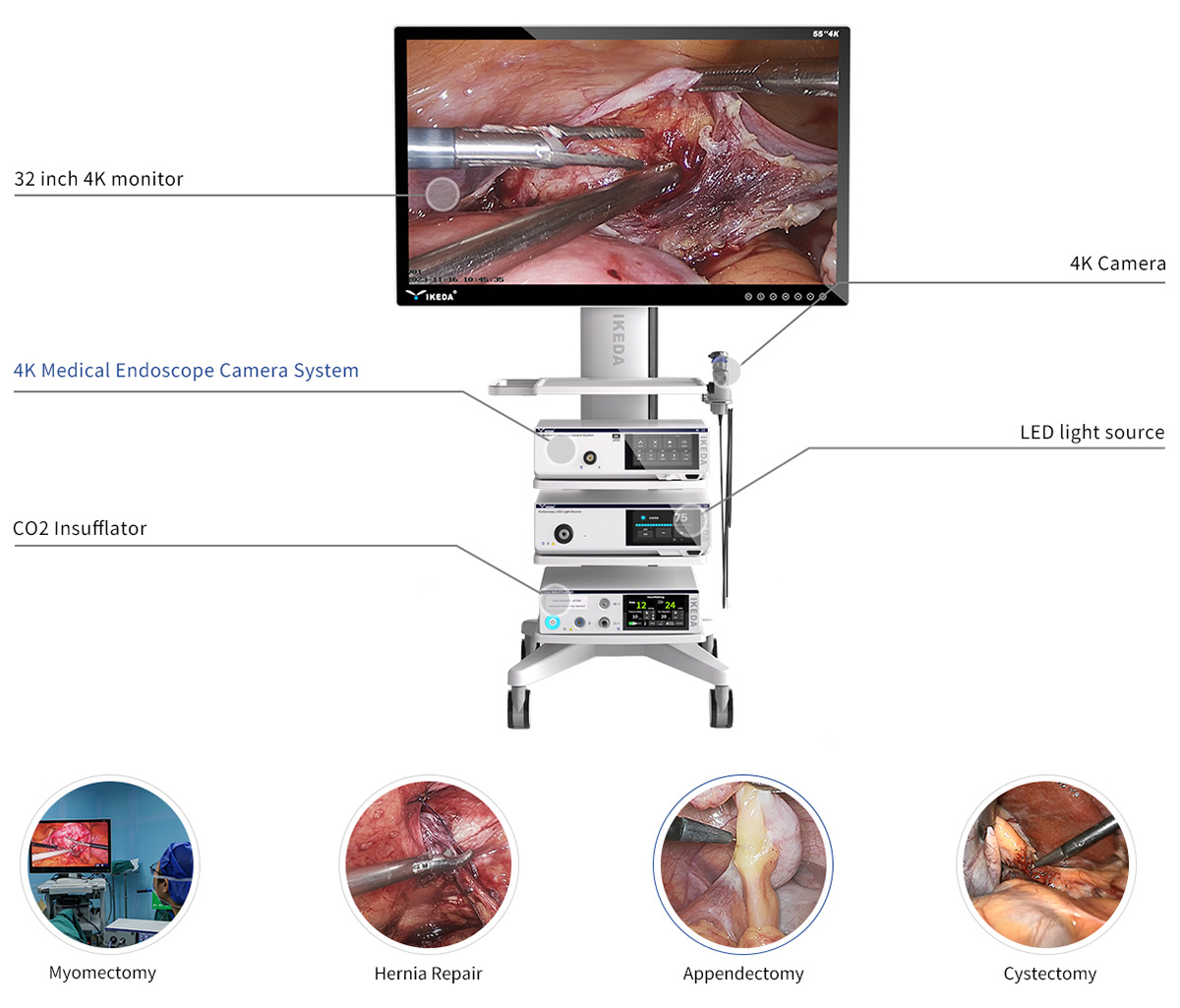 Laparoscopic tower