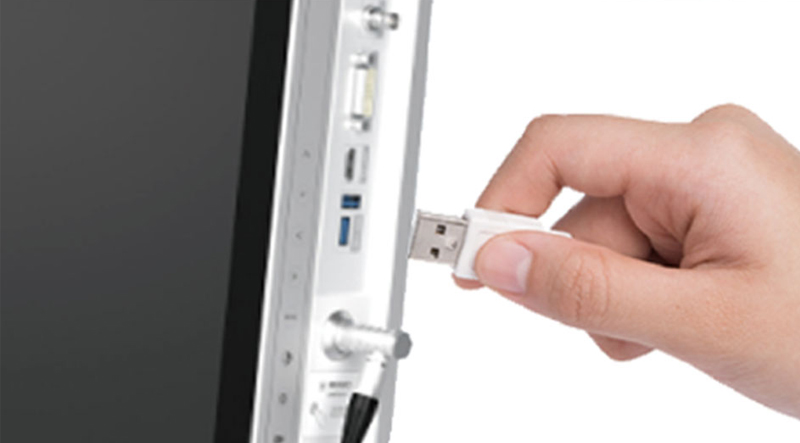Built-in USB storage