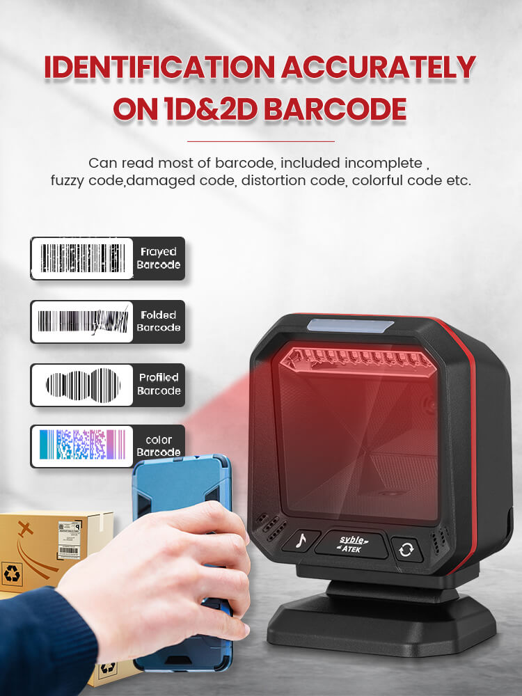 Desktop 2D Barcode Scanner for Hospitals