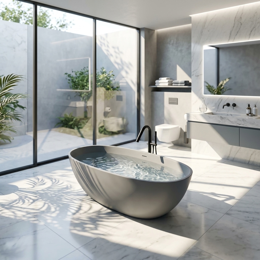 artificial stone bathtub BS-S09