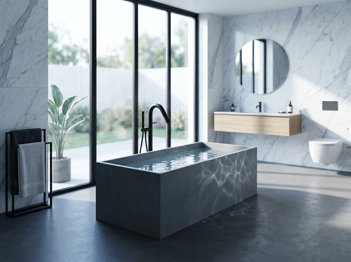 artificial stone bathtub BS-S24