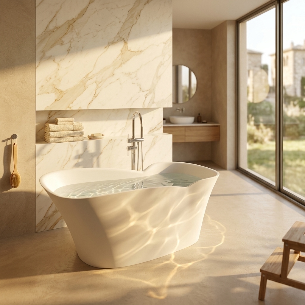 artificial stone bathtub BS-S831