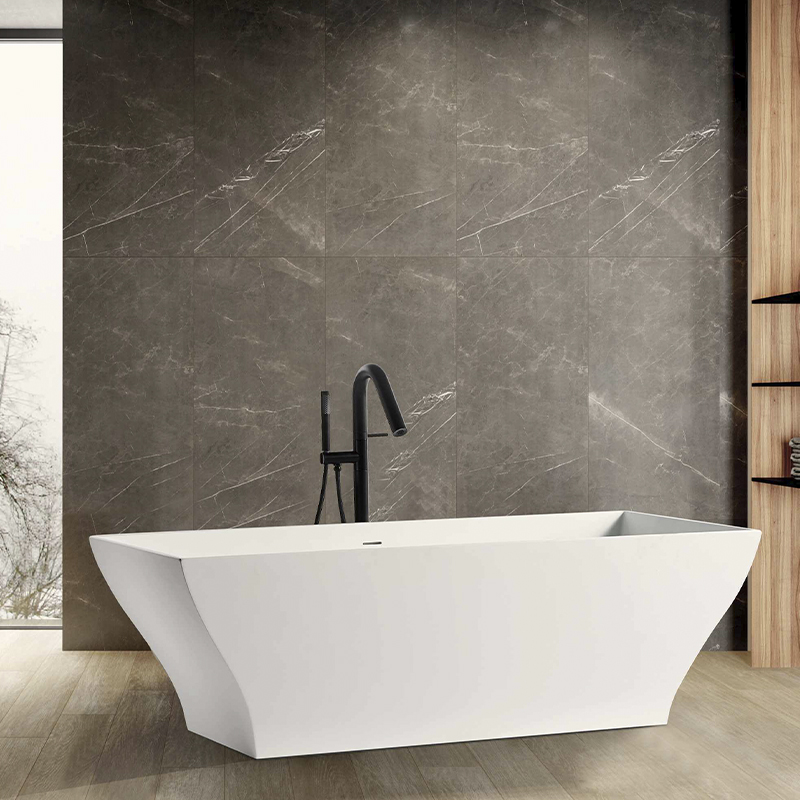 Freestanding artificial stone bathtub BS-S22