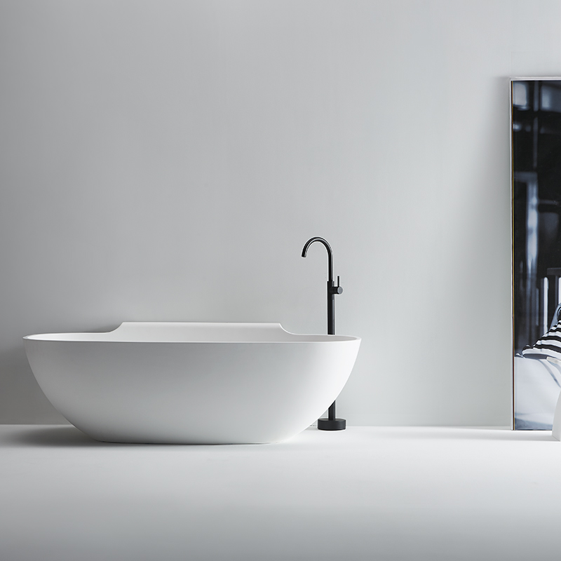 Freestanding artificial stone bathtub BS-S18