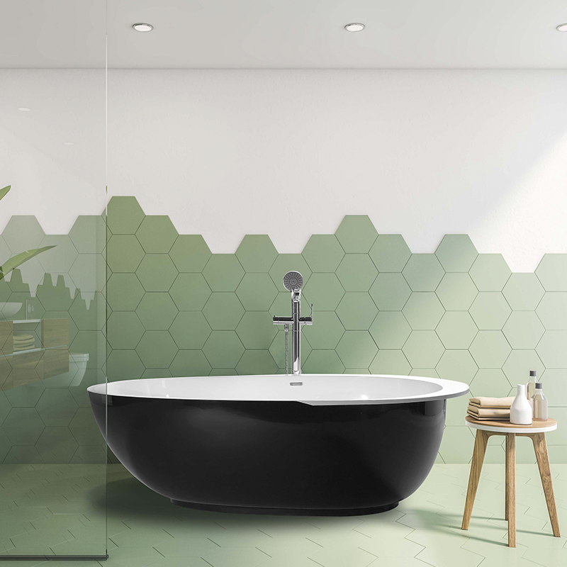 Freestanding artificial stone bathtub BS-S28