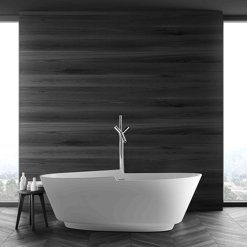 Freestanding artificial stone bathtub BS-S32