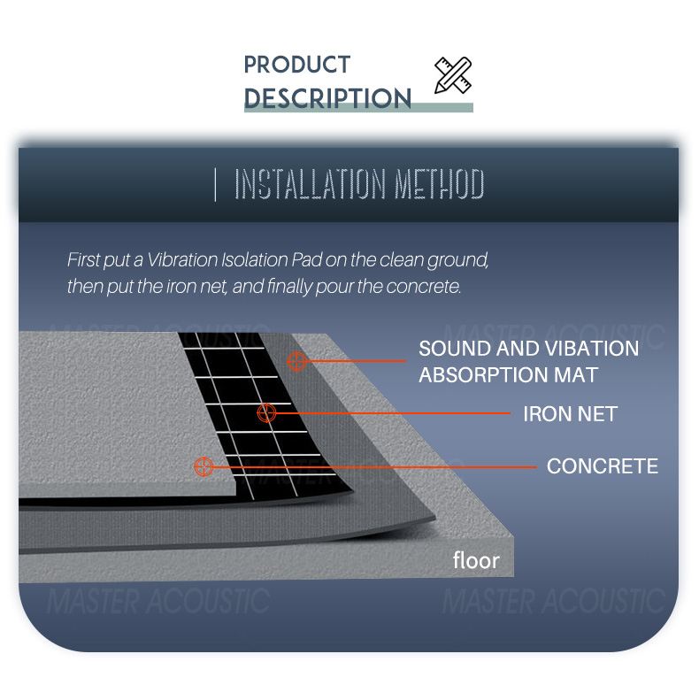 vibration isolation pad installation