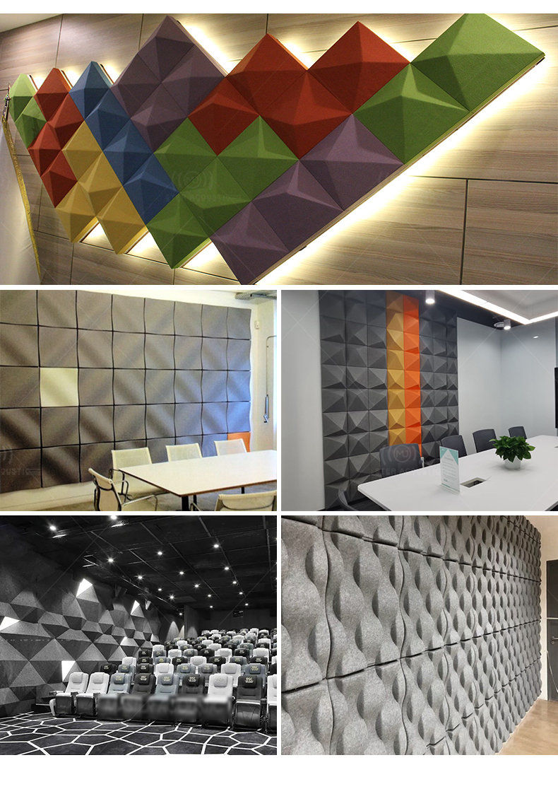 3D polyester acoustic panel design