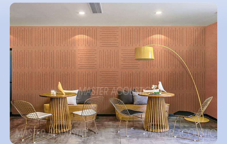 perforated polyester acoustic panel application