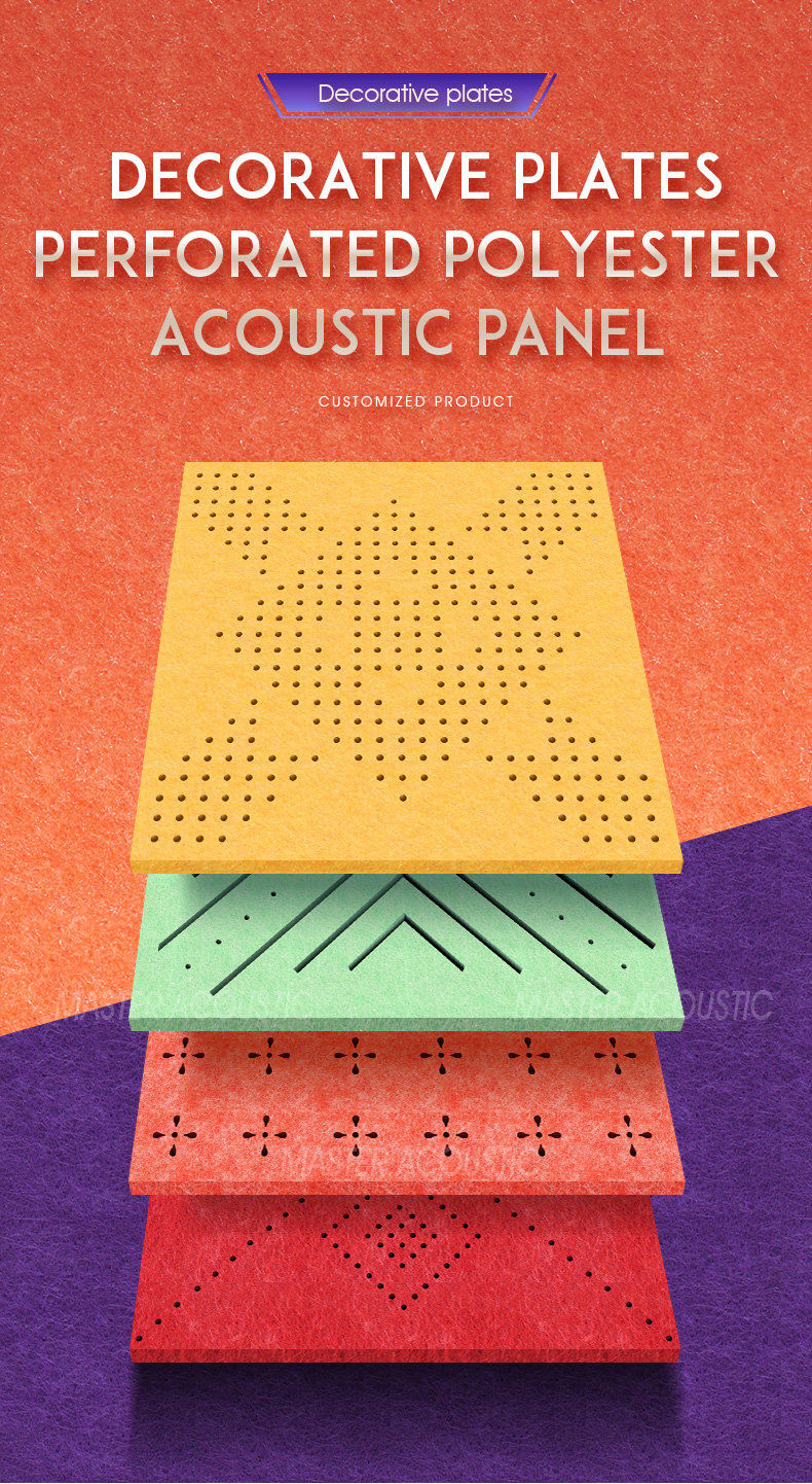 perforated polyester acoustic panel