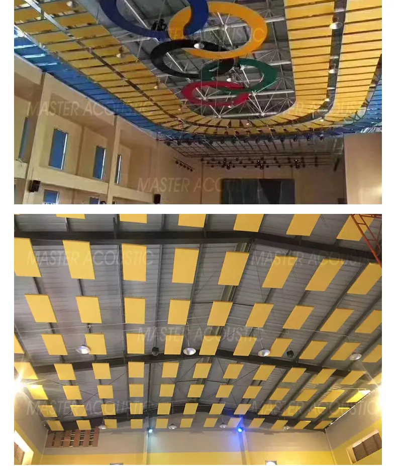 suspended acoustic baffle application