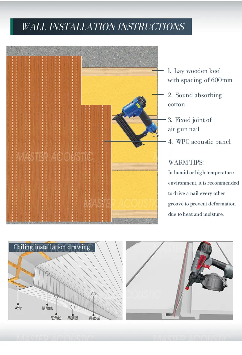 ECO Friendly WPC Acoustic Panel - Master Acoustic