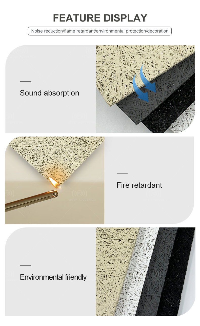 sound absorption wood wool acoustic panels