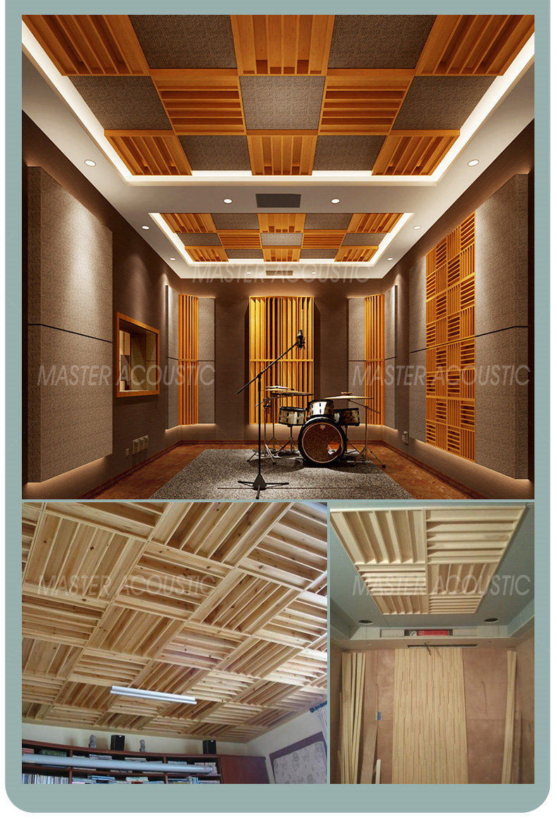 wood acoustic diffuser panels