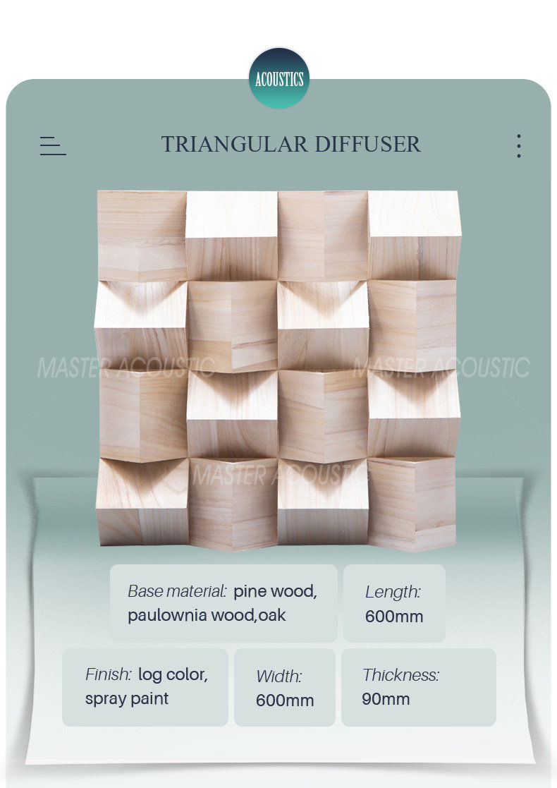 acoustic diffuser wall panels