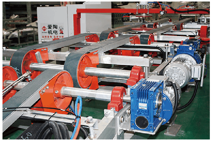 Tile packing and stacking line