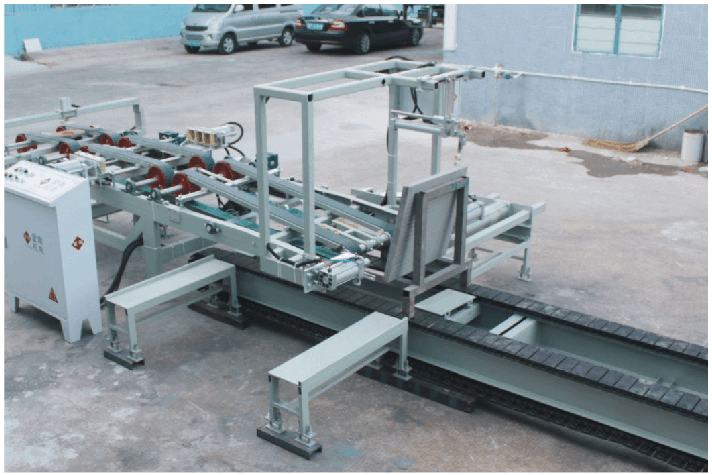 Cutting and grinding ceramic tile packaging line for construction