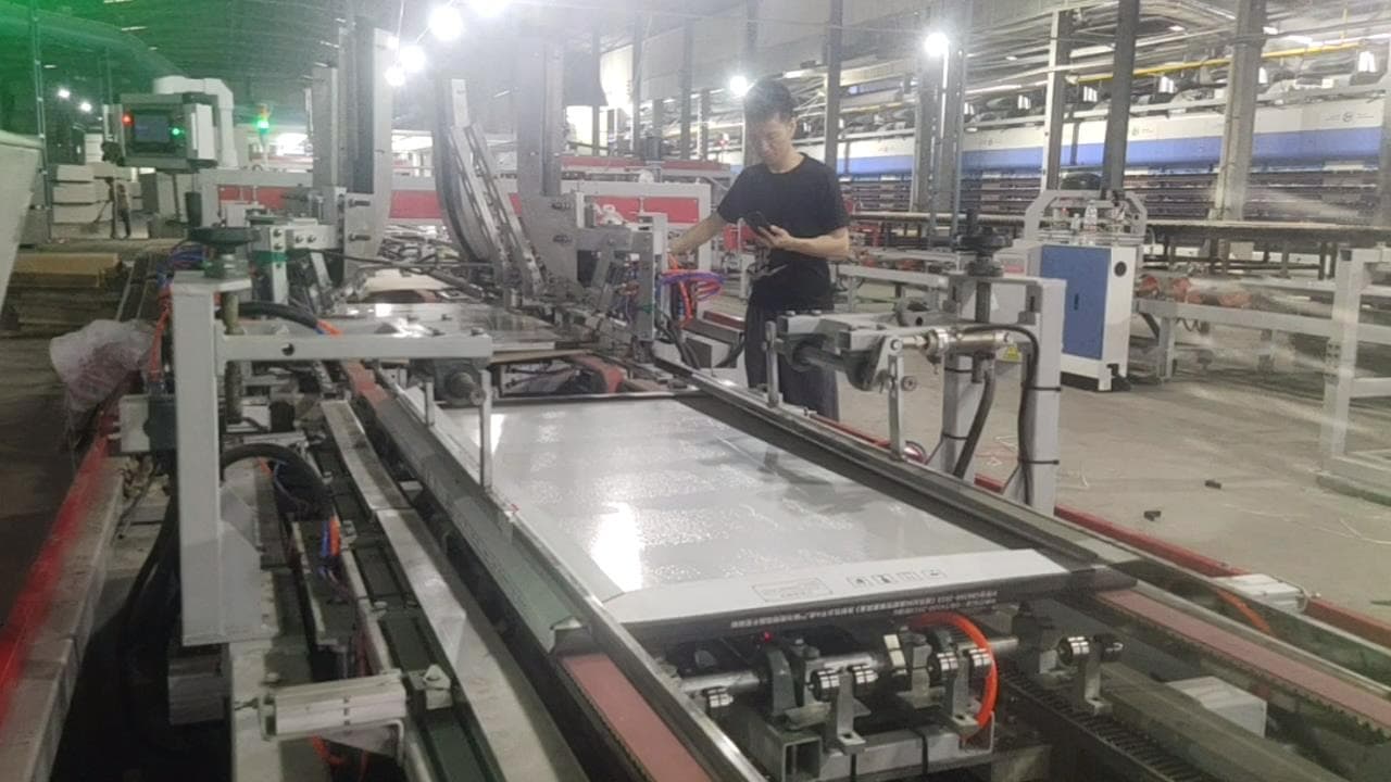 High speed ceramic tile packaging line for construction