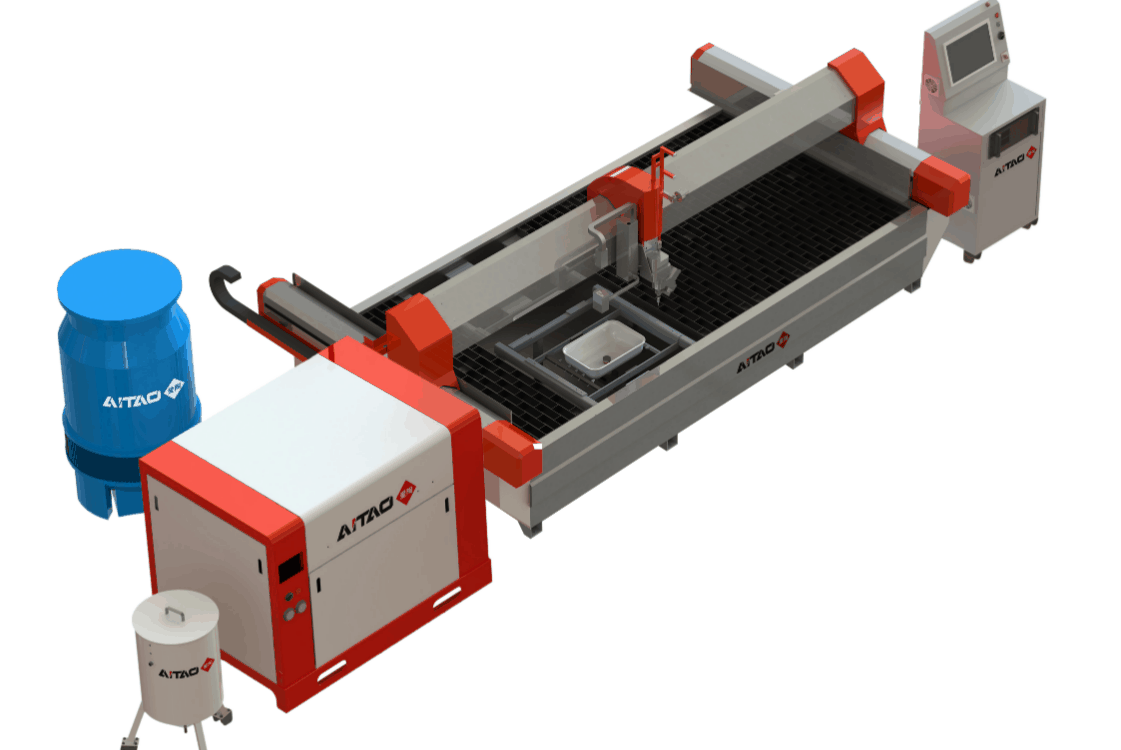 Composite material waterjet cutting machine