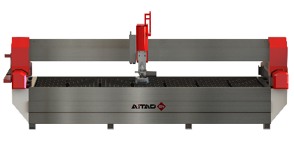 Waterjet cutting for large scale ceramic tile packaging