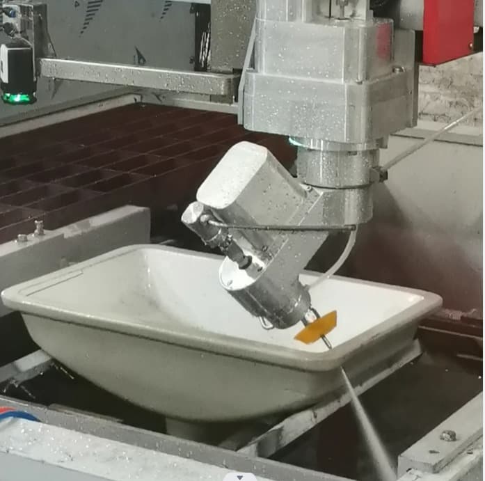 Automated Waterjet Cutting In Ceramic Tile Production