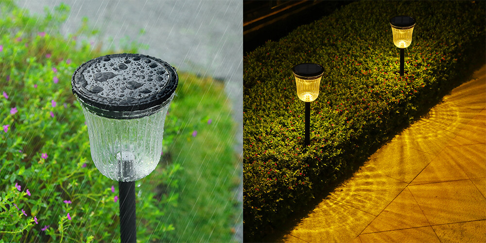 waterproof solar garden lights