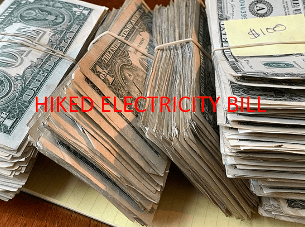 hiked electric bill