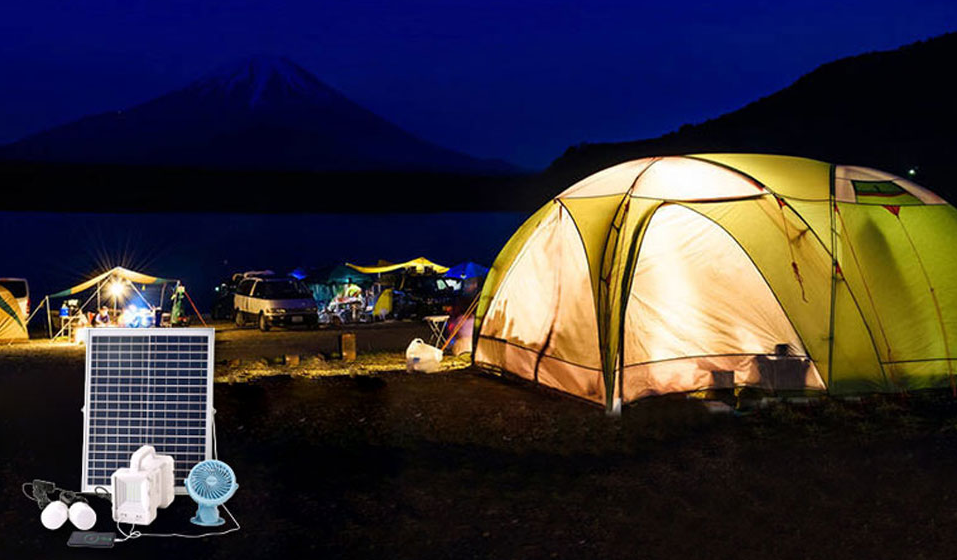 Solar portable light for camping