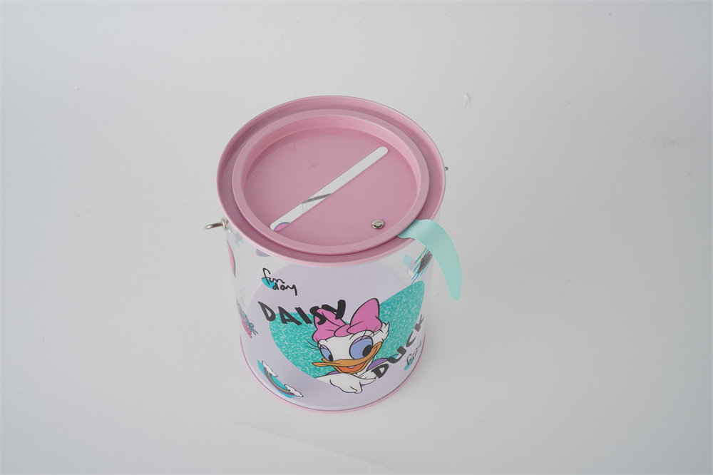 Plastic Bucket Tin Box With Handle