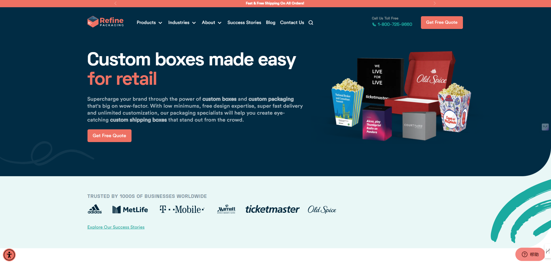 custom packaging company in US