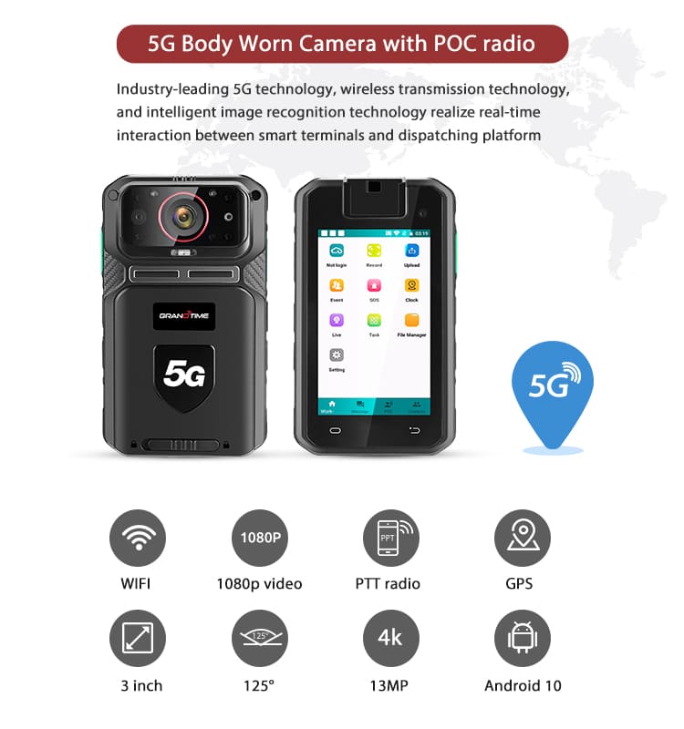 5G Body Worn Video Cameras with POC radio