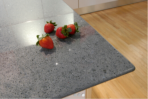 SS1807 Crystal Dark Grey Solid Surface Countertops