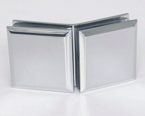 glass to glass square clamp with bevel edge 135°