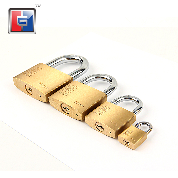 25毫米小行李箱安全重型实心黄铜挂锁