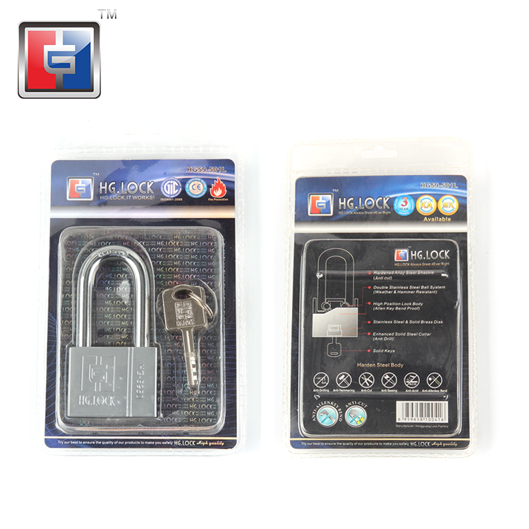 HEAVY DUTY HIGH QUALITY ANTI ACID ANTI HAMMER SAFETY BEST PADLOCK WITH LONG SHACKLE