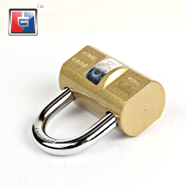 SOLID IRON STRONG SAFETY PADLOCK WITH GOLDEN COLOR