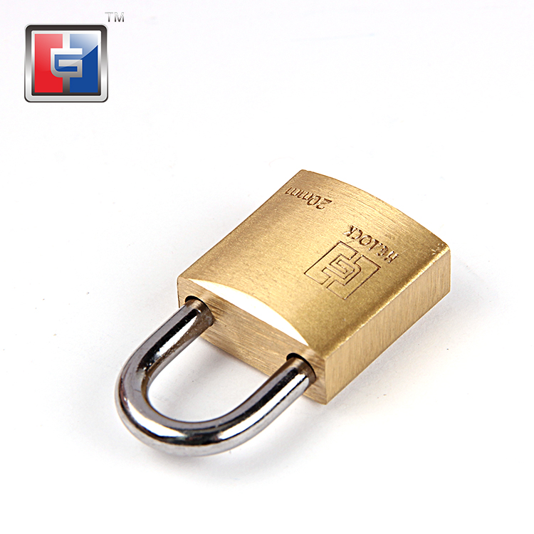 25毫米小行李箱安全重型实心黄铜挂锁
