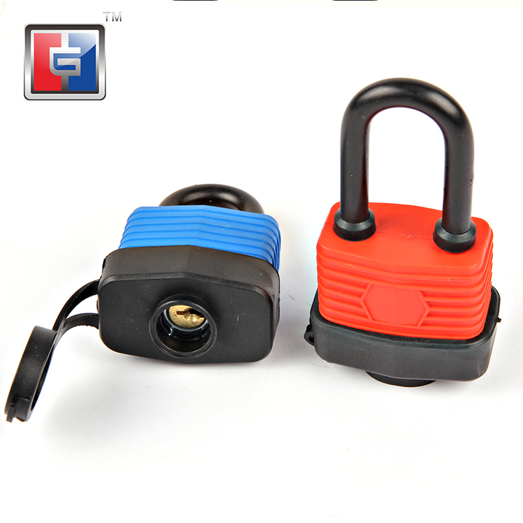 WATERPROOF LAMINATED SAFETY PADLOCK WITH COLOR BODY